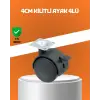 Kilitli Mini Tekerlek Ayak 4 Cm 4’lü Set