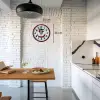 Kırmızı Happy Kitchen 36 Cm Mutfak Duvar Saati