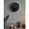 Klasik 40 Cm Krom Şık Metal Duvar Saati