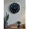 Klasik 40 Cm Krom Şık Metal Duvar Saati