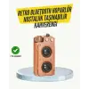 Klasik Görünümlü Bluetooth Hoparlör 360 Derece Stereo Ve Fm Radyo