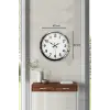 Krom Elegance 40 Cm Metal Standart Duvar Saati