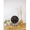 Krom Metal Tasarım Masa Saati 25×20 cm