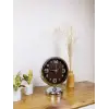 Krom Metal Tasarım Masa Saati 25×20 cm