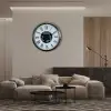Krom Roma Rakamlı 60 Cm Çarklı Duvar Saati
