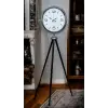 Krom Sade & Şık Tripod Ayaklı Saat