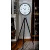Krom Sade & Şık Tripod Ayaklı Saat