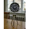 Krom Şık Üç Ayaklı Masa Saati