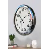 Krom Şıklık 52 Cm Metal Modern Duvar Saat