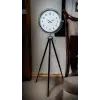 Krom Standart Tripod Ayaklı Saat