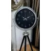 Krom Zarif Tripod Ayaklı Saat