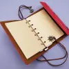 Küçük Boy Pusula Baskılı Deri Defter