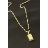 Külçe Şekilli Uçlu Kolye