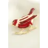 Kuş Mineli Broş