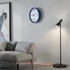 Lacivert Çerçeveli Beyaz Kadran 36 Cm Duvar Saati