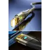 Led Işık Uçlu Sağlam İp Kablolu USB to Lightning Hızlı Şarj Kablosu