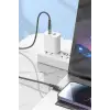Led Işık Uçlu Sağlam İp Kablolu USB to Lightning Hızlı Şarj Kablosu