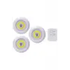 Led Lamba 3lü Uzaktan Kumandalı Yapışkanlı