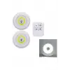 Led Lamba 3lü Uzaktan Kumandalı Yapışkanlı