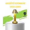 Led Masa Lambası 3 Renk Ayarlı Şarjlı Kablosuz Modern Tasarım