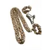 leopar Desenli Bugidi Saç Şekillendirici Sünger Set