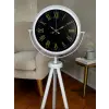 Lüks Beyaz Tripod Ayaklı Saat