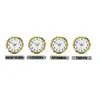 LuxTime Gold Series 36 Cm 4 lü Tabelalı Dünya Duvar Saati