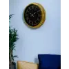 Luxury Gold 40 Cm Metal Duvar Saati