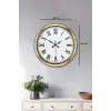 Majestic Gold 40 Cm Metal Duvar Saati