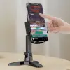 Masaüstü Telefon Standı 360 Derece Dönebilen Başlıklı Ayaklı Telefon Tripodu