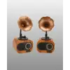 Mini Nostaljik Bluetooth Hoparlör Fm Radyo 8 Saat Batarya