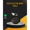 Mobilya İçin Kilitli 6 Cm Ayak Tekli Satış