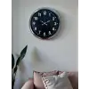 Modern 40 Cm Metal Krom Standart Duvar Saati