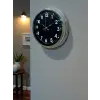 Modern 40 Cm Metal Krom Standart Duvar Saati