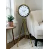 Modern Gold Tripod Ayaklı Saat