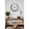 Modern Klasik 40 Cm Krom Metal Duvar Saati