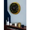 Noble Gold Black 40 Cm Metal Duvar Saati