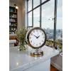 Noble Time 25 x 20 Cm Metal Krom Masa Saati
