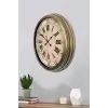 Nostalji Stil 40 Cm Metal Eskitme Duvar Saati