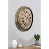 Nostalji Stil 40 Cm Metal Eskitme Duvar Saati