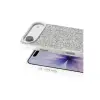 Onegif Apple İphone 17 Air Bright Simli Kapak - Beyaz