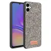 Onegif Samsung Galaxy A07 4g Bright Simli Kapak - Gümüş
