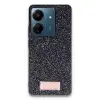 Onegif Xiaomi Redmi 13c Bright Simli Kapak - Siyah