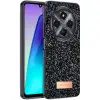 Onegif Xiaomi Redmi 14c Bright Simli Kapak - Siyah