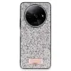 Onegif Xiaomi Redmi A3 4g Bright Simli Kapak - Gümüş