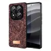 Onegif Xiaomi Redmi Note 14 Pro 5g Bright Simli Kapak - Derin Mor