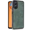 Oppo A38 Kılıf Aras Deri Kapak - Koyu Yeşil