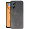 Oppo A38 Kılıf Aras Deri Kapak - Siyah