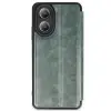 Oppo A38 Kılıf Flip Cover - Koyu Yeşil