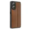 Oppo A38 Kılıf Flip Cover - Taba